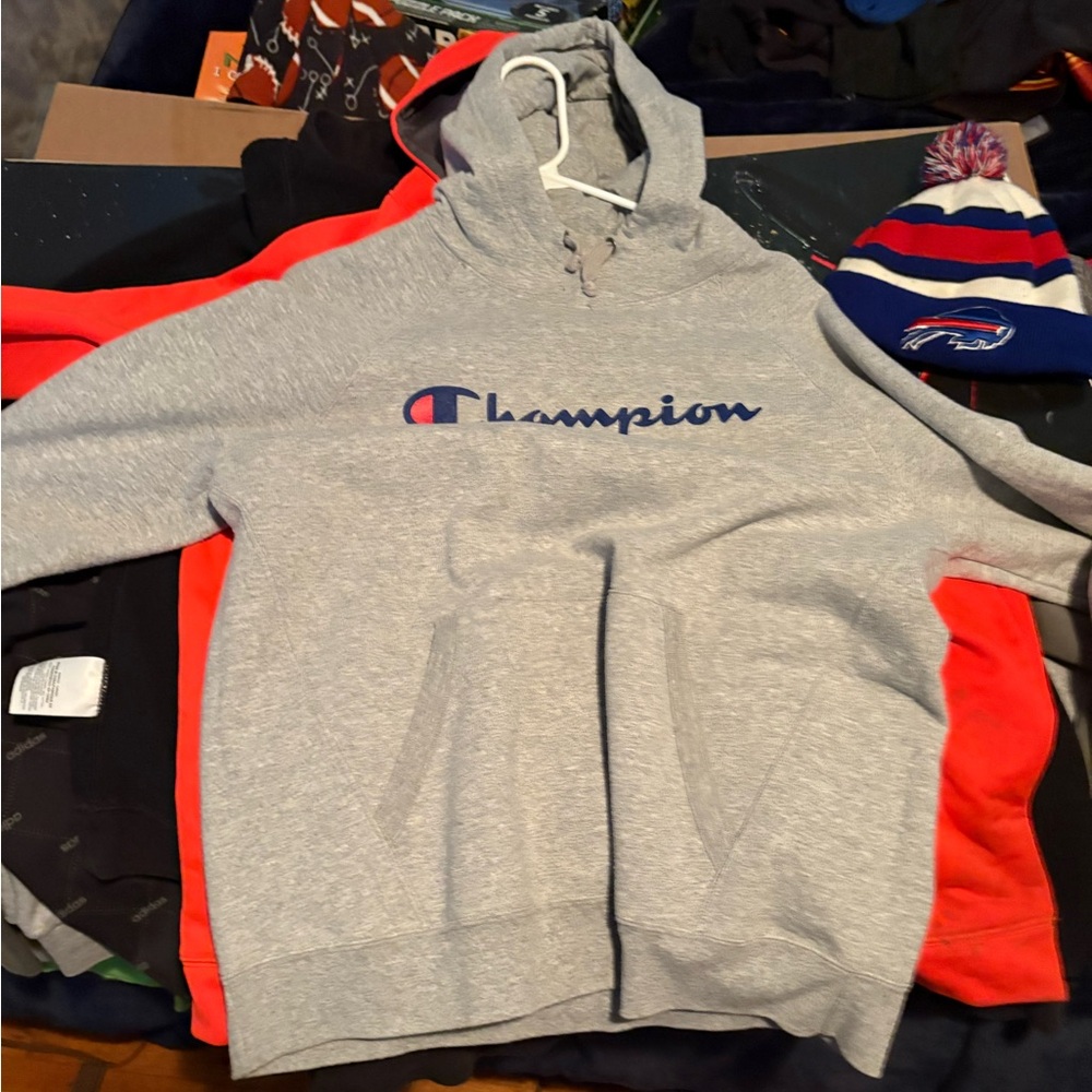 Champion Light Gray Men's Hoodie